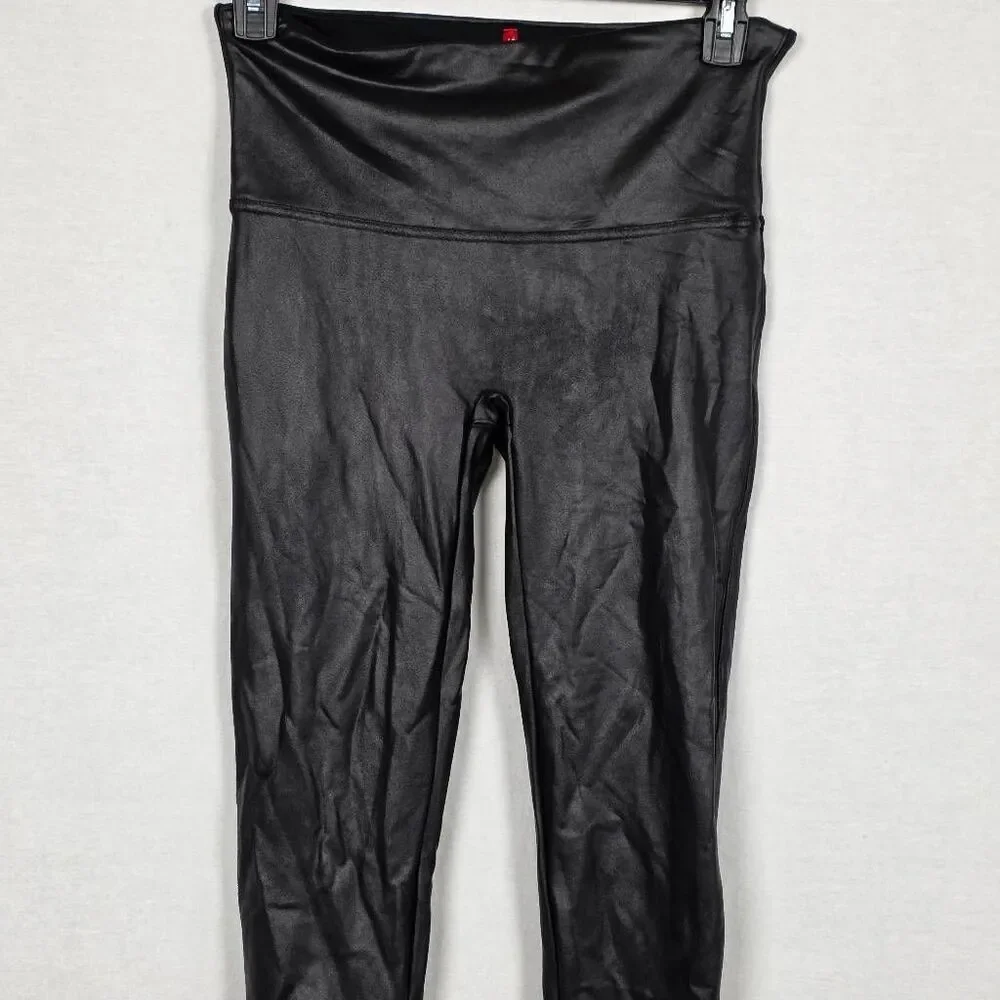 Spanx Faux Leather Leggings Black Women’s XL